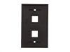 Picture of 2-Port Single-Gang Keystone Faceplates