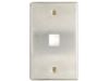 Picture of Stainless Steel Single-Gang Keystone Faceplates