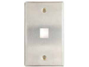Picture of Stainless Steel Single-Gang Keystone Faceplates