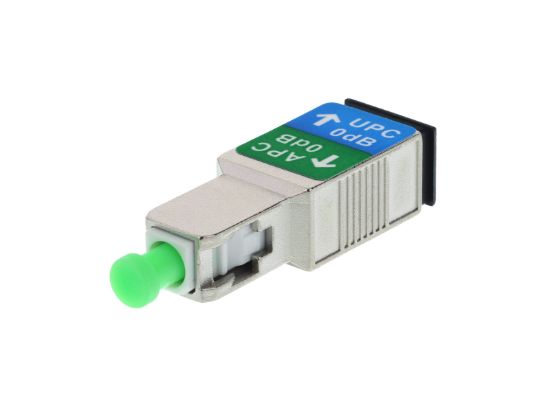 Picture of SC/UPC to SC/APC Singlemode Simplex Fiber Optic Adapters