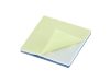 Picture of 1 1/2 Inch Blue Metal Detectable Nylon Adhesive Tie Mounts - 100 Pack, Square Base, Screw Mountable