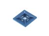 Picture of 1 Inch Blue Metal Detectable Nylon Adhesive Tie Mounts - 100 Pack, Square Base