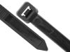 Picture of 18 Inch Black UV Nylon 6/6 Heavy Duty Cable Ties - 100 Pack, 175 Lbs Tensile Strength, 5 Inch Bundle Capacity